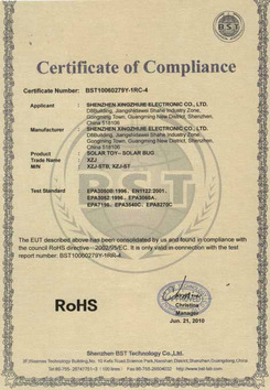 Certificado de panel solar fotovoltaico