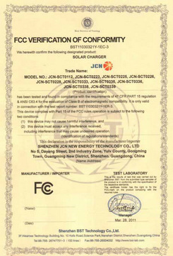 Certificado de panel solar fotovoltaico