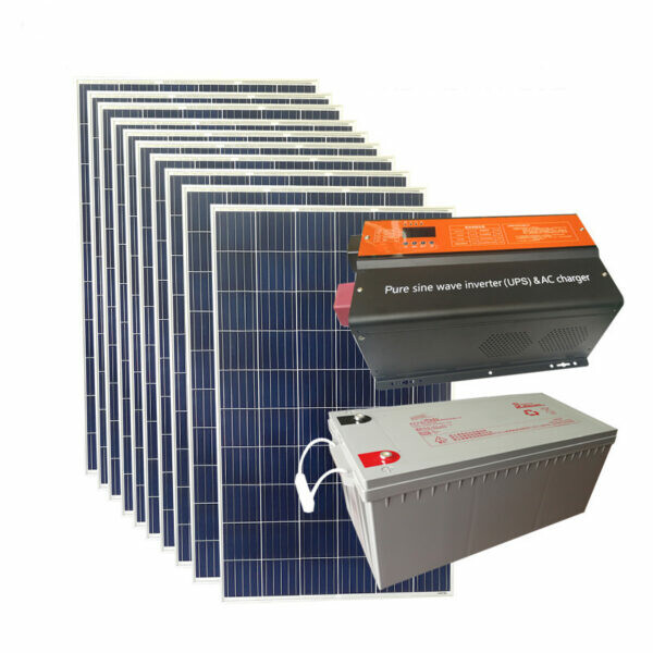 Sistema de energía solar personalizado hogar 220v 3000w generador solar doméstico fuera de la red