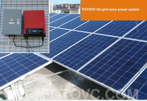Sistema de energía solar fotovoltaica personalizado para el hogar conectado a la red 5KW FVG-5KW