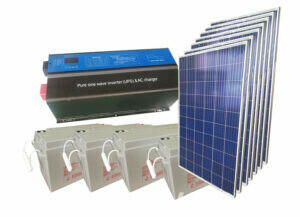 Sistema de energía solar casero fuera de la red personalizado 220v 5Kw Generador solar casero